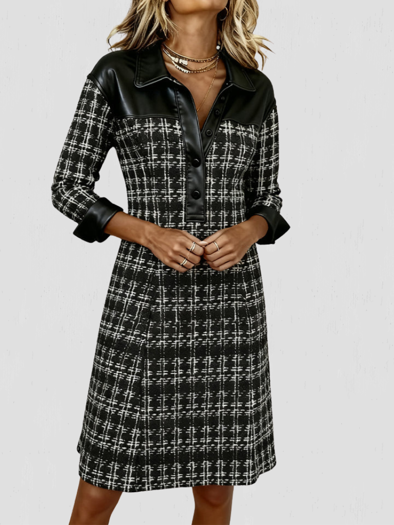 Abbey - Classic Monochrome Dress