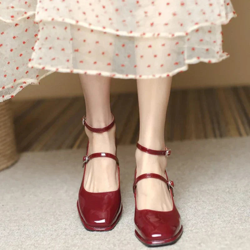 Elegant Ankle-Strap Pumps