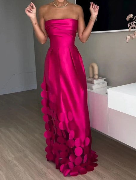 Clementine | Wedding Guest Strapless Maxi Dress for Women