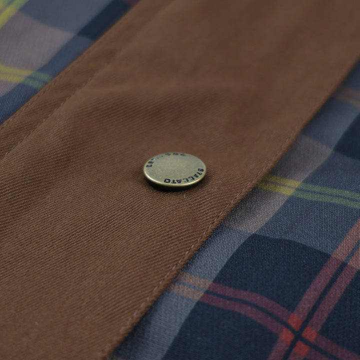 Leighton | Plaid Button-Down Jacket with Faux Fur Collar for Women