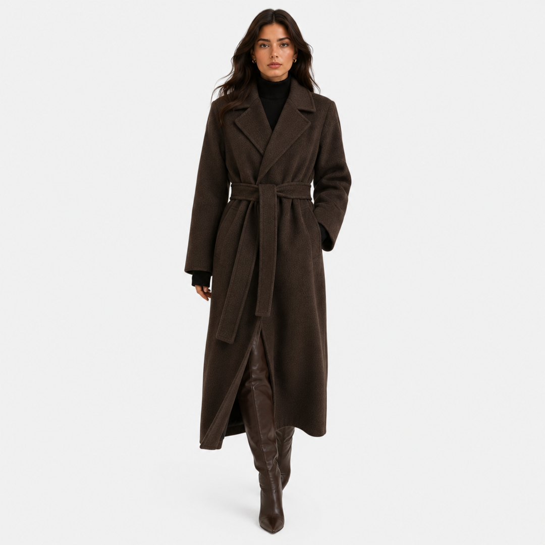 Women's Wrap Coat with Belt Classic Cold Weather Jacket