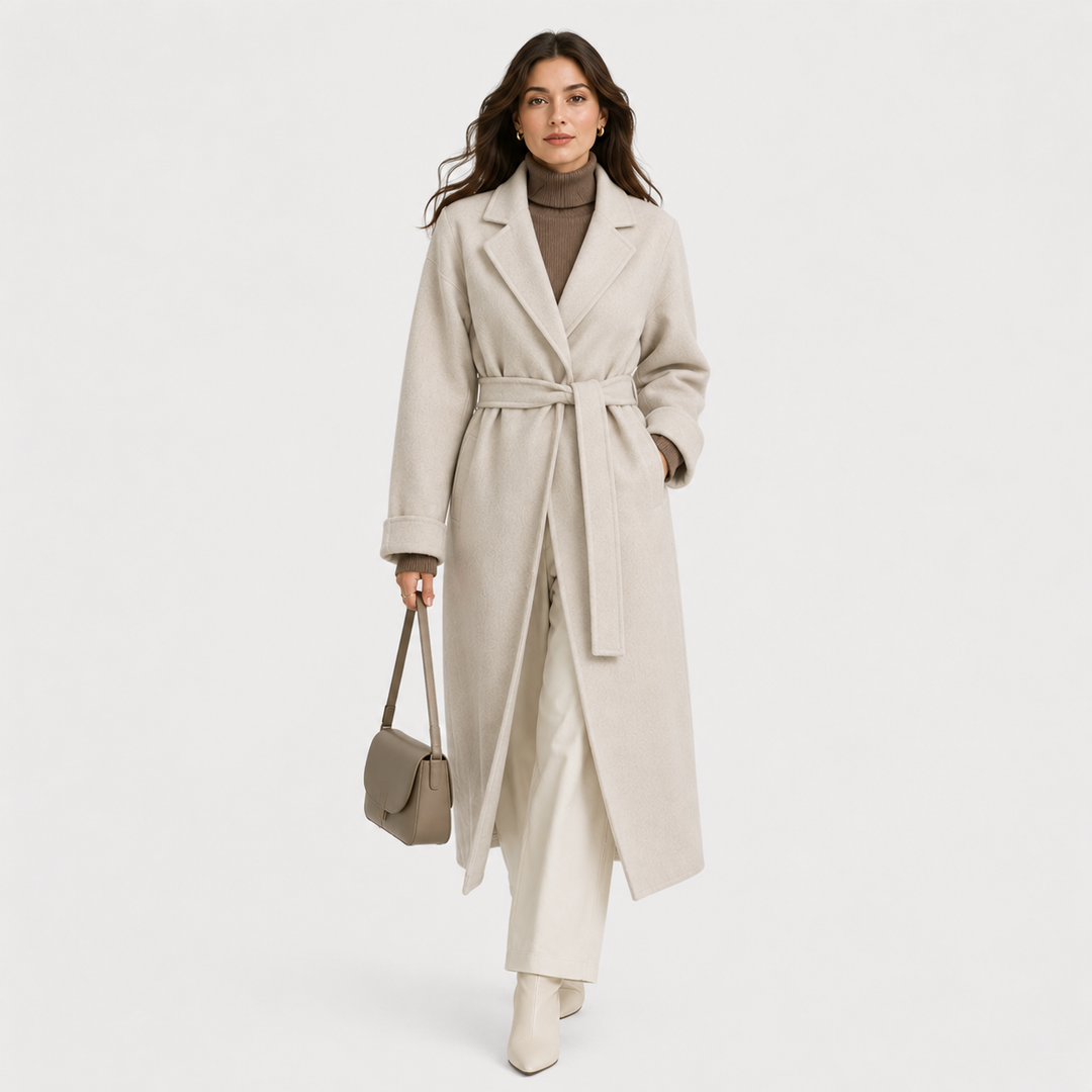 Women's Wrap Coat with Belt Classic Cold Weather Jacket
