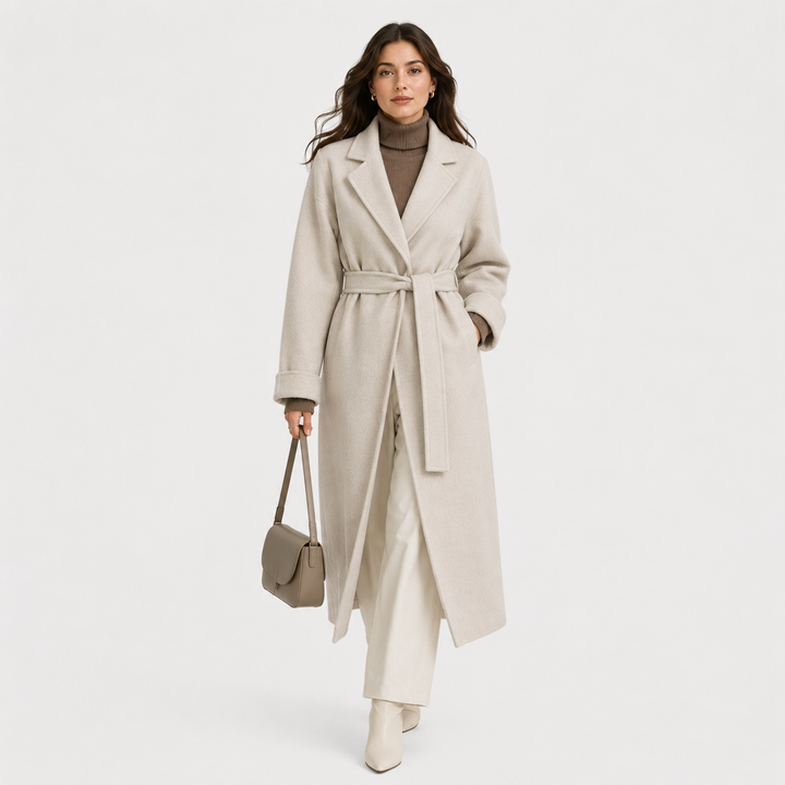 Women's Wrap Coat with Belt Classic Cold Weather Jacket