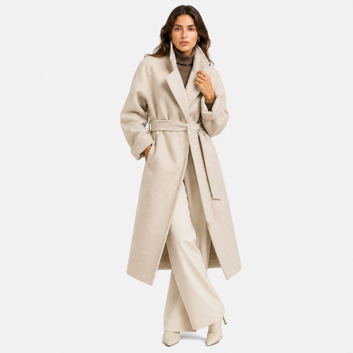 Women's Wrap Coat with Belt Classic Cold Weather Jacket