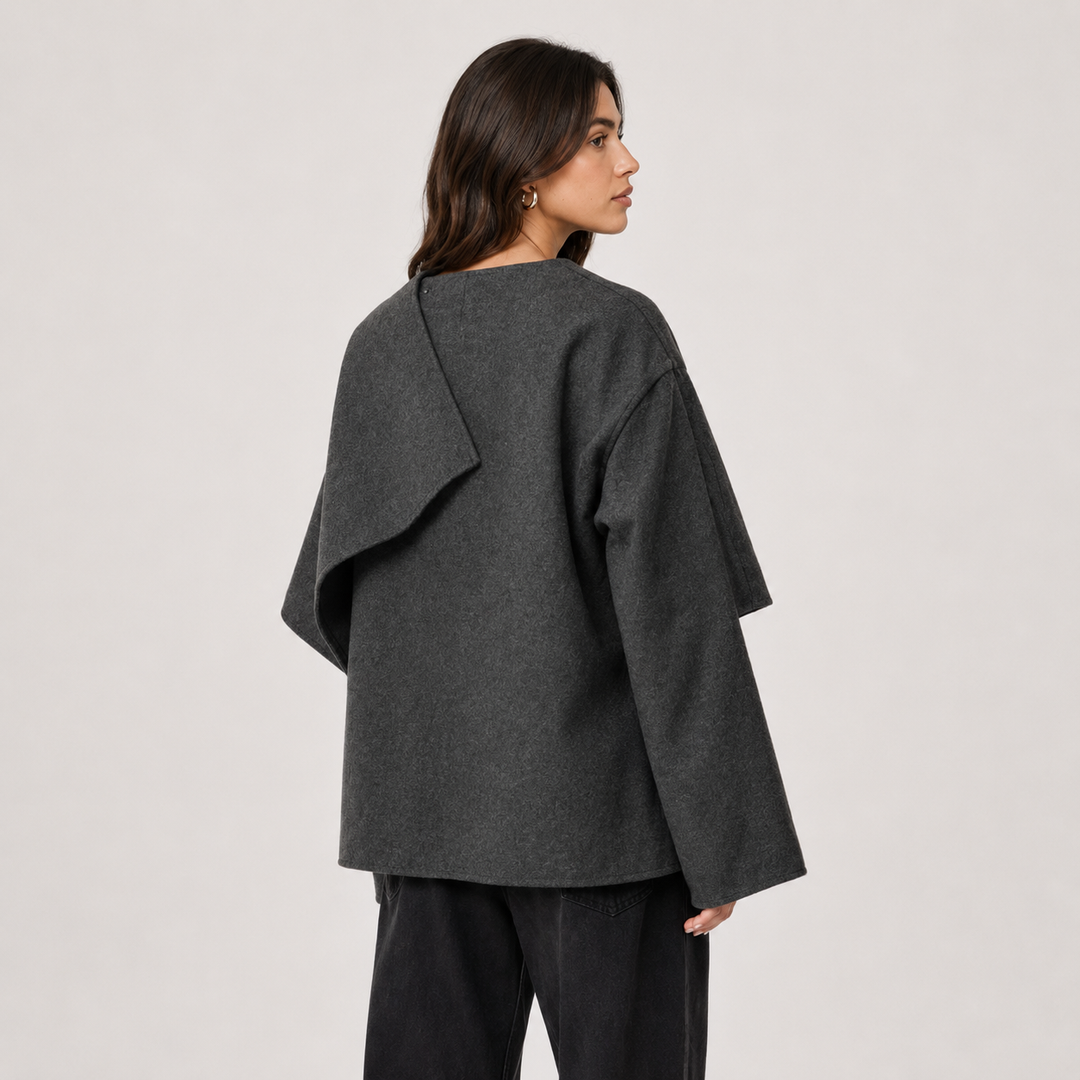Women's Relaxed Fit Cape Coat Cozy Everyday Winter Jacket