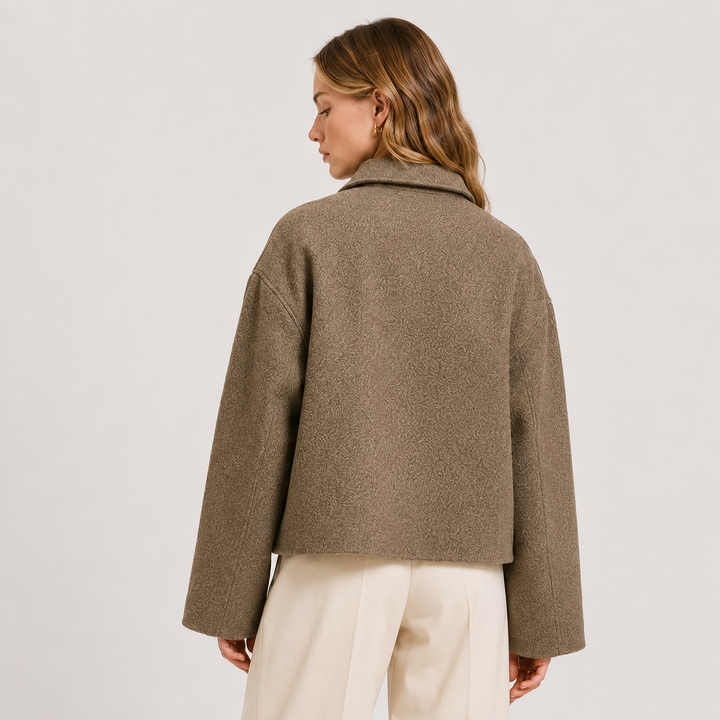 Women's Relaxed Fit Button Front Jacket for Fall and Winter