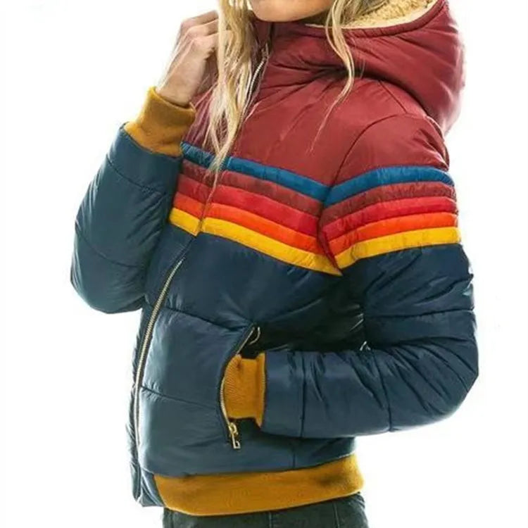 Ziggy | Retro Stripe Puffer Jacket