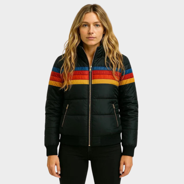 Ziggy | Retro Stripe Puffer Jacket