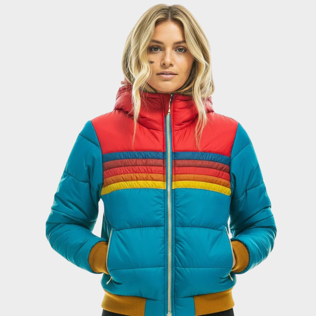 Ziggy | Retro Stripe Puffer Jacket