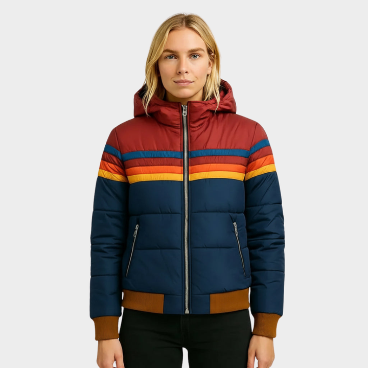 Ziggy | Retro Stripe Puffer Jacket