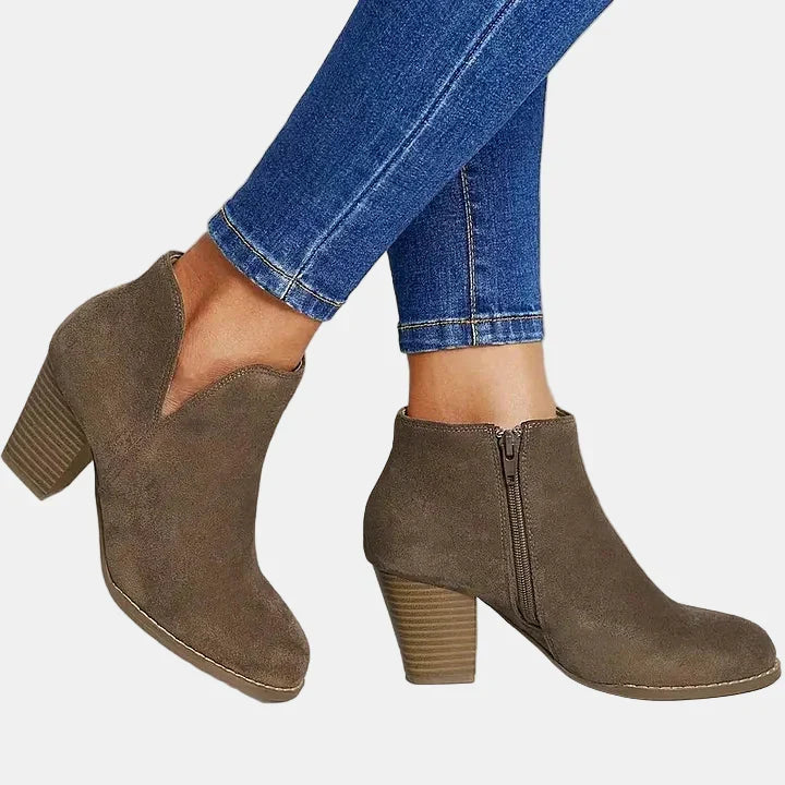 Hailey | Block Heel Ankle Boots