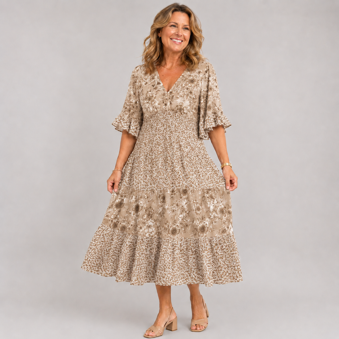 Elodie™ | Garden Blossom Maxi Dress