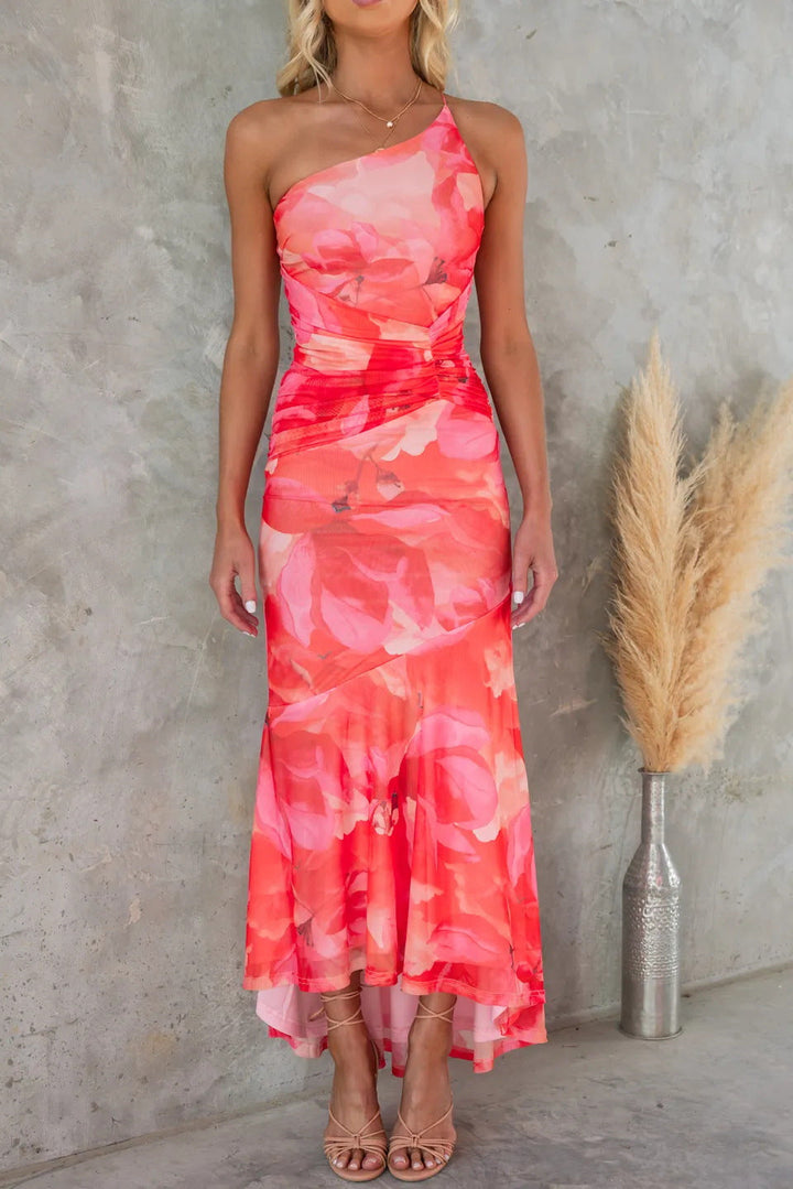 Margaux | Wedding Guest Strapless Pleated Maxi Dress for Women