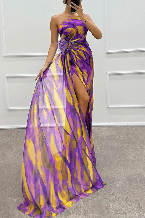 Petronella | Wedding Guest One-Shoulder Maxi Dress for Women