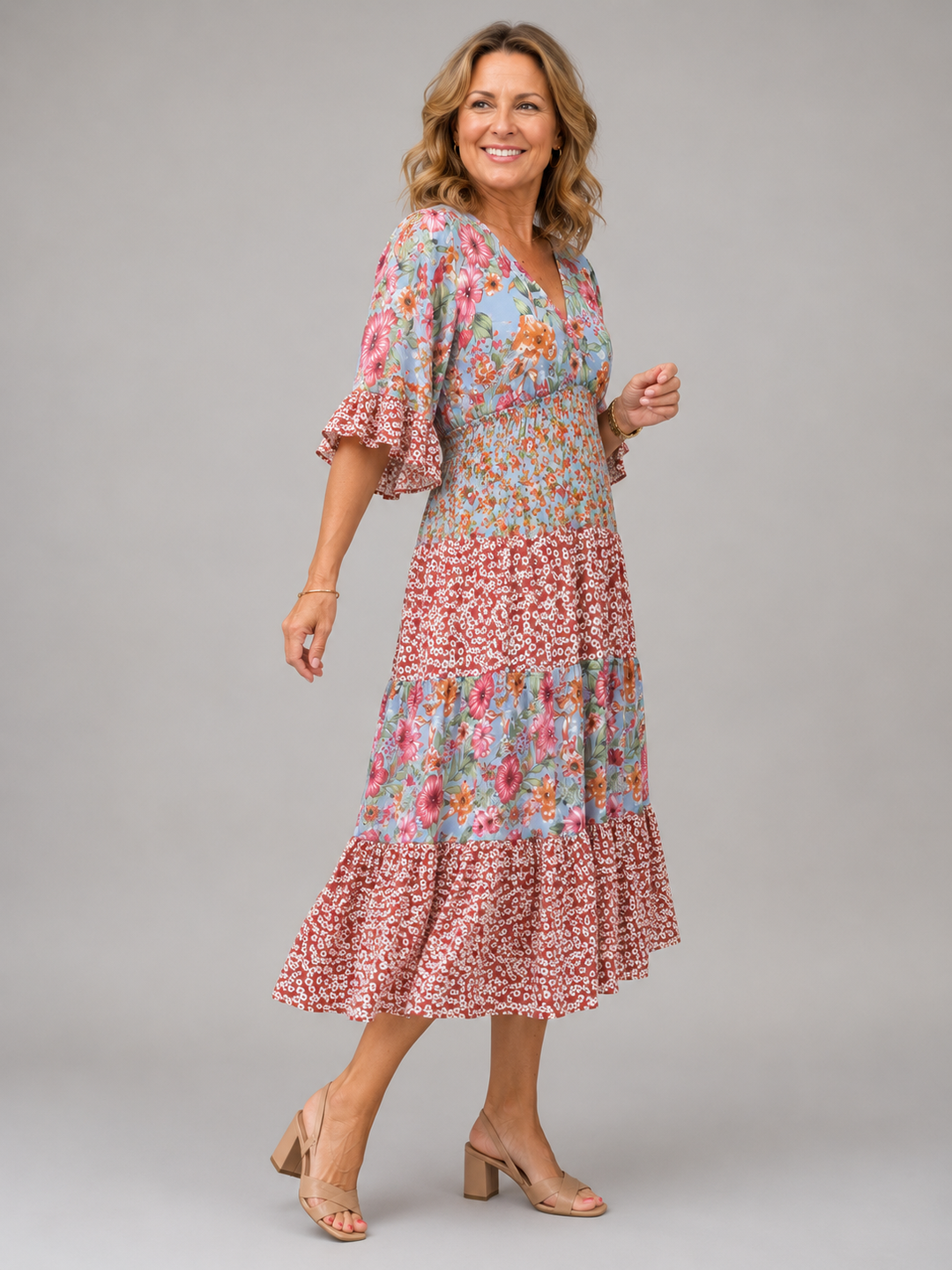 Elodie™ | Garden Blossom Maxi Dress
