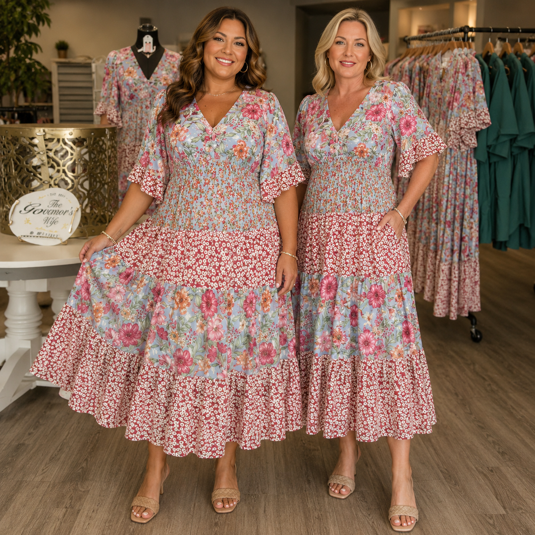 Elodie™ | Garden Blossom Maxi Dress