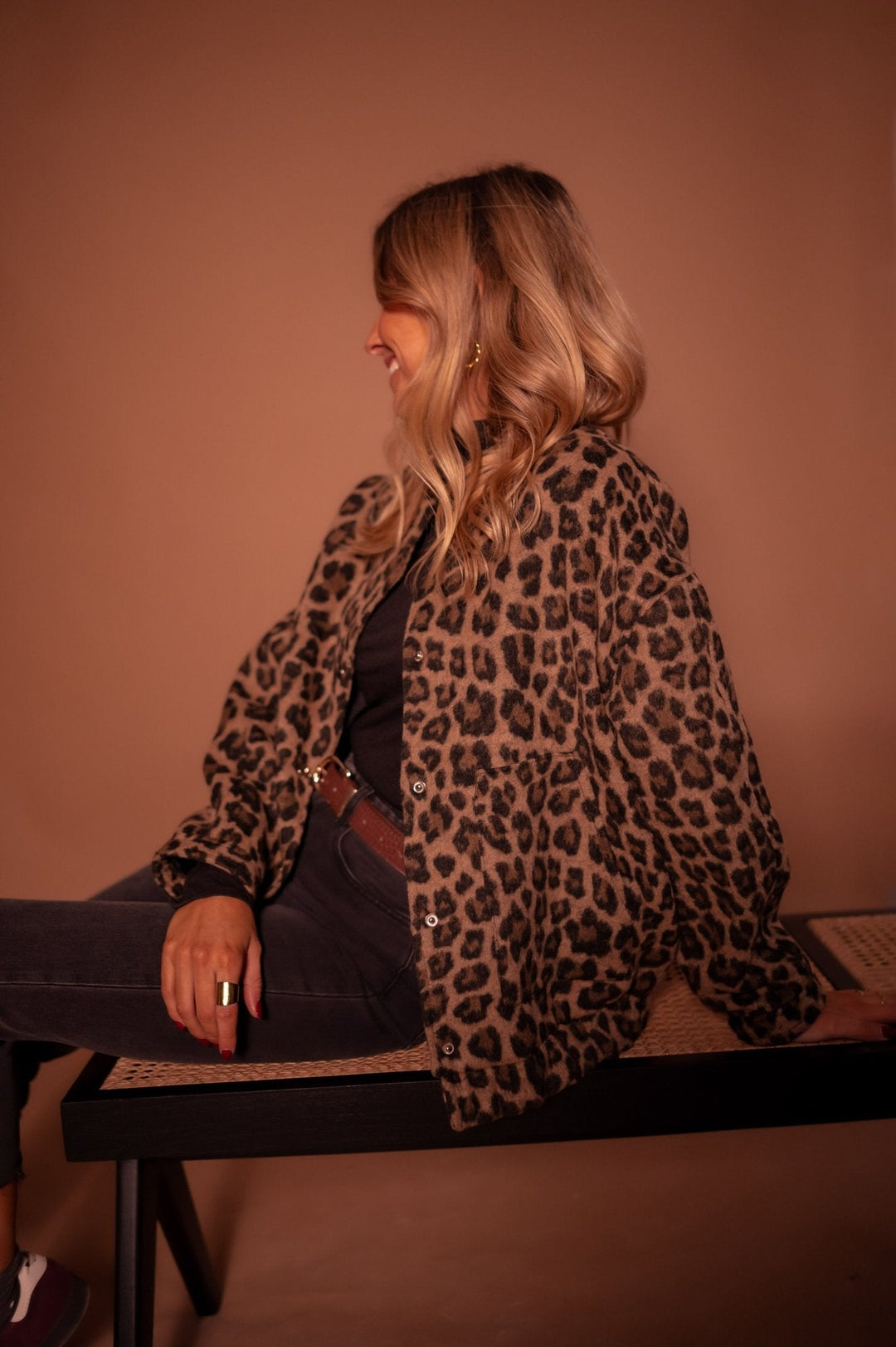 Emmaline | Leopard Print Bomber Jacket for Women