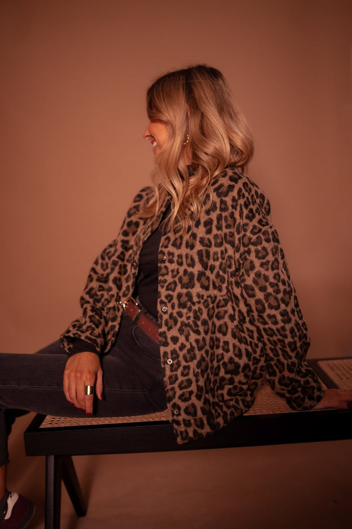 Emmaline | Leopard Print Bomber Jacket for Women