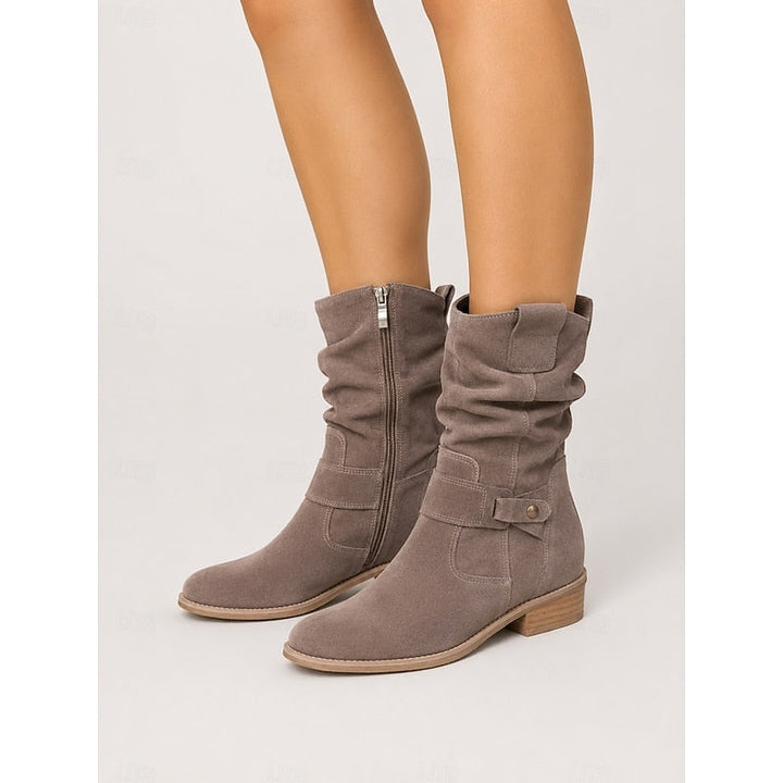 Tessa | Slouchy Buckle Ankle Boots