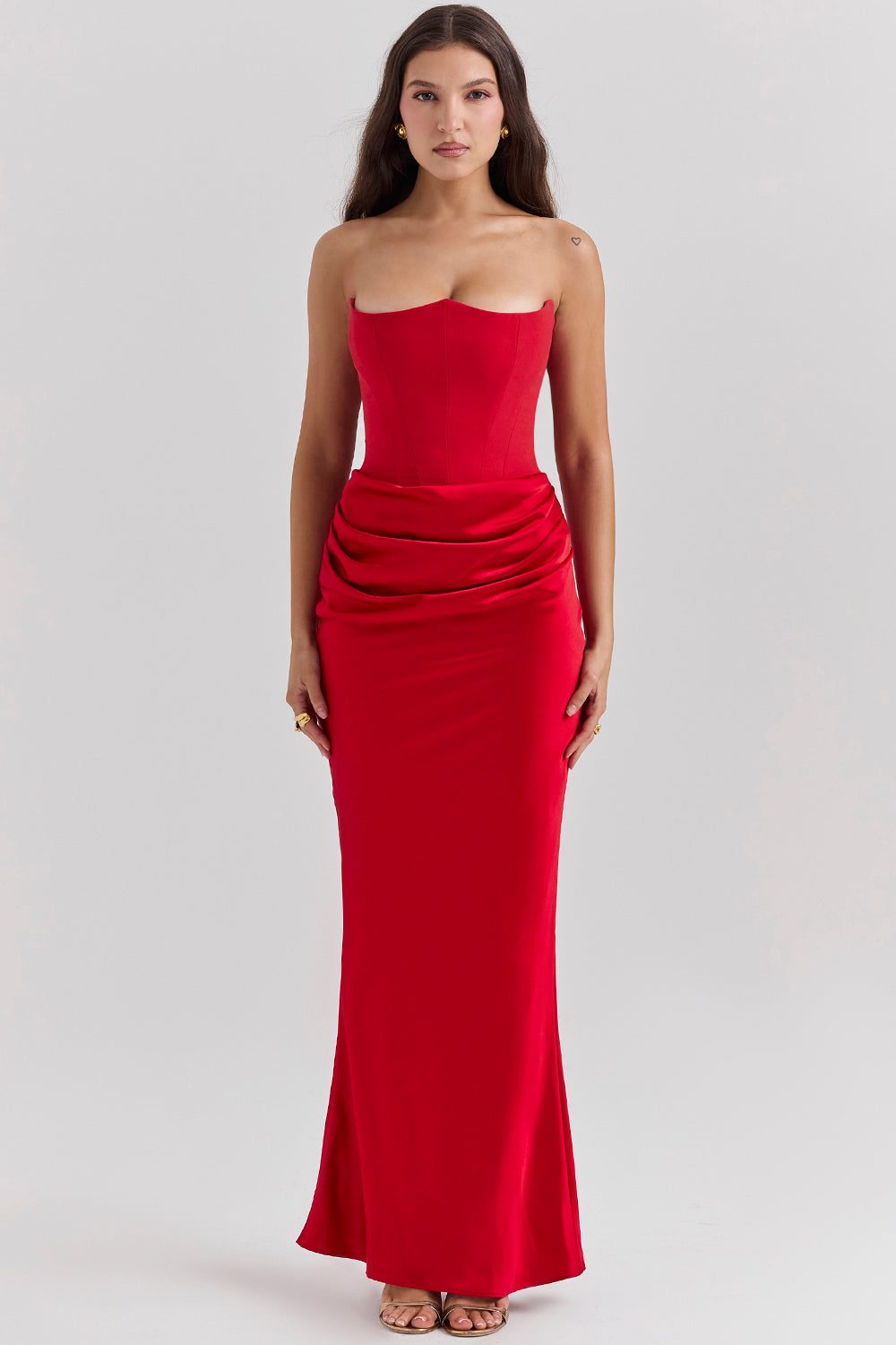 CYRILLA - Draped Elegance Dress