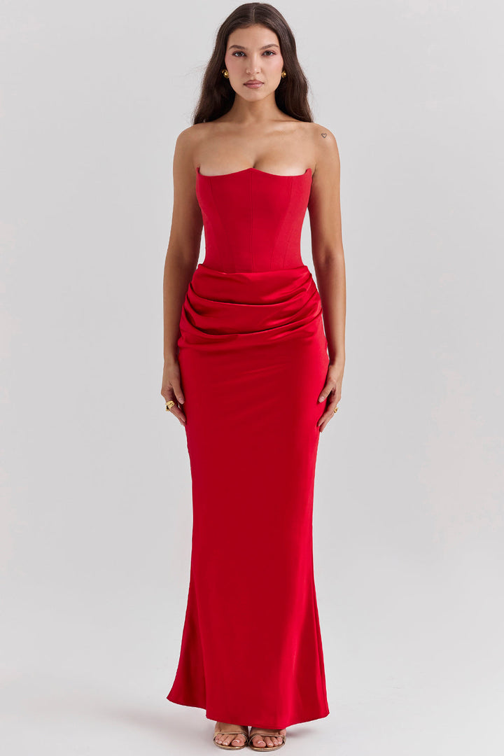 CYRILLA - Draped Elegance Dress