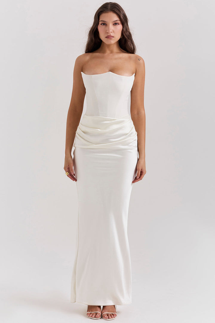 CYRILLA - Draped Elegance Dress