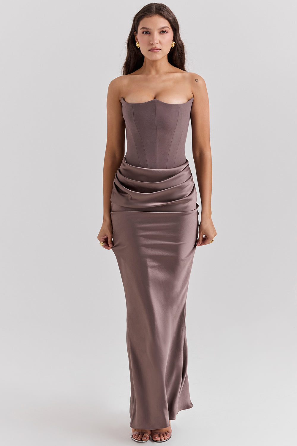 CYRILLA - Draped Elegance Dress