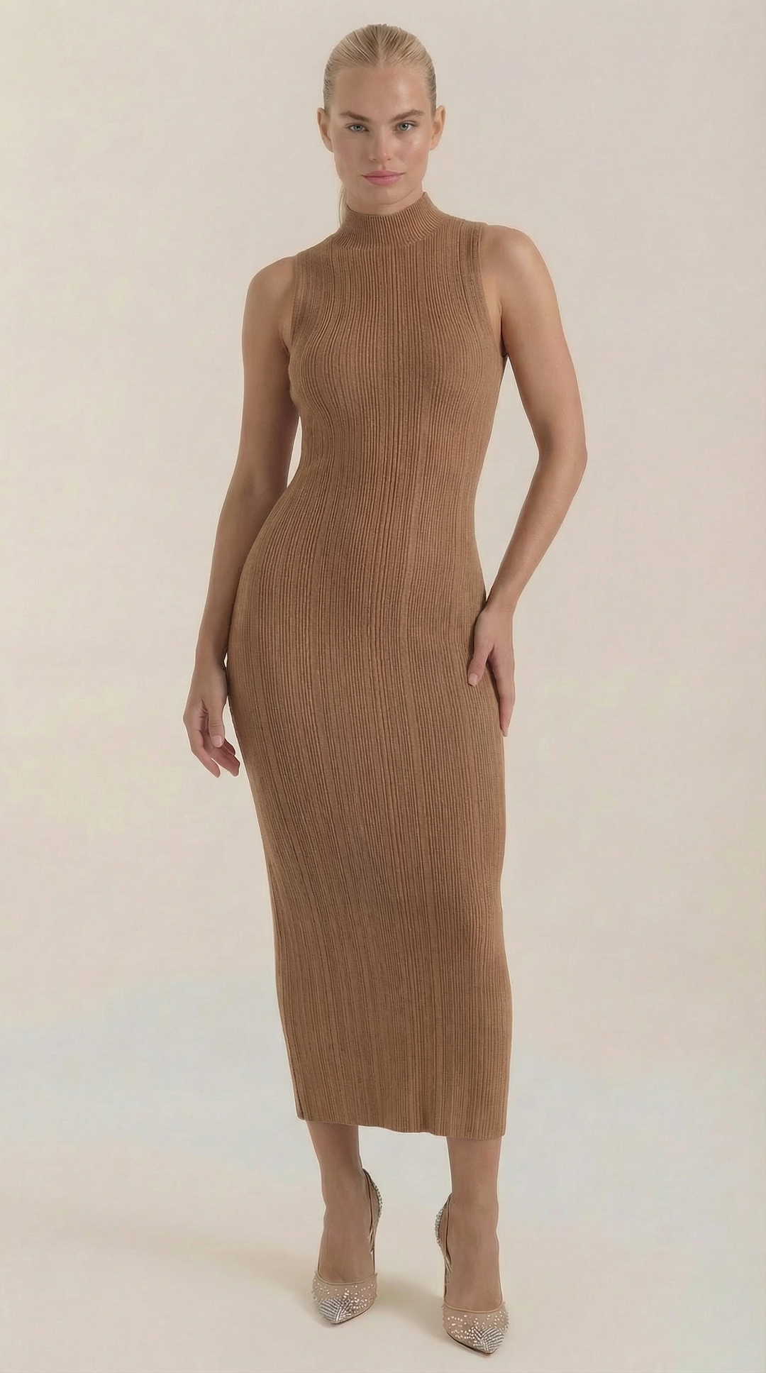 Mock Neck Bodycon Dress
