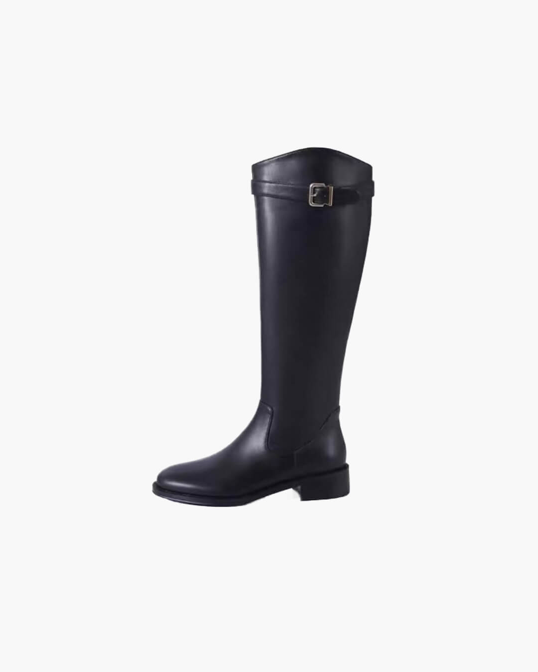 CORA | Block Heel Knee High Boots | Round Toe T…