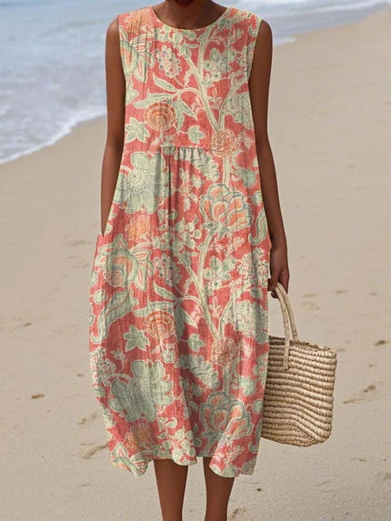 Charming Floral Swing Dress