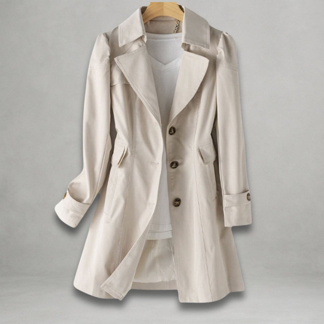 Camille | Women's Lapel Collar Single-Breasted Classic Trench Coat