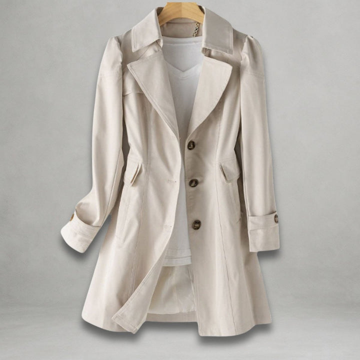 Camille | Women's Lapel Collar Single-Breasted Classic Trench Coat