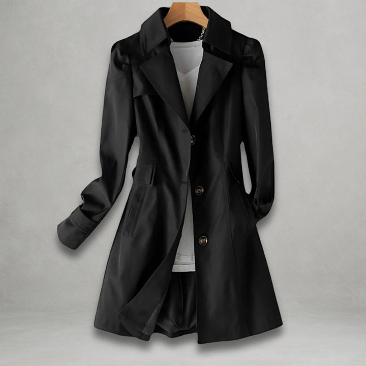 Camille | Women's Lapel Collar Single-Breasted Classic Trench Coat