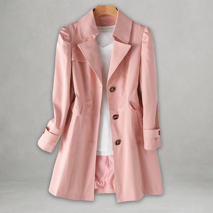 Camille | Women's Lapel Collar Single-Breasted Classic Trench Coat