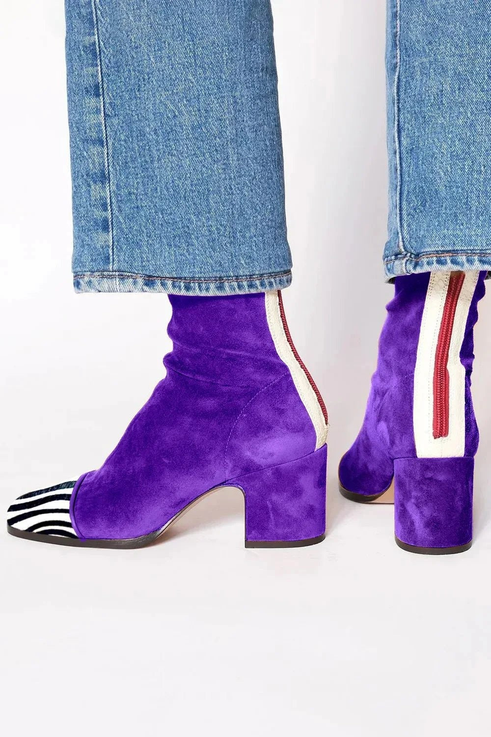 Marlowe | Women's Slouchy Square-Toe Block-Heel Ankle Boots