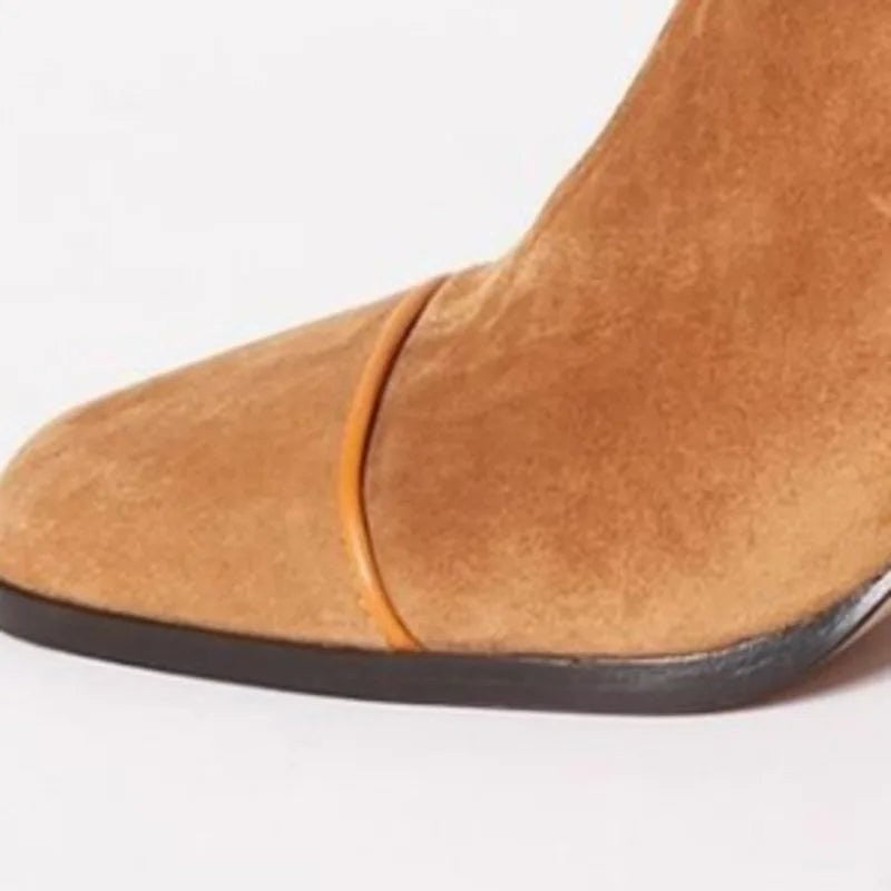 Marlowe | Women's Slouchy Square-Toe Block-Heel Ankle Boots